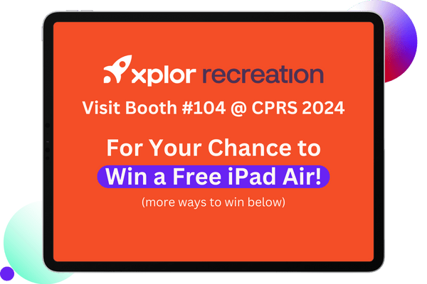Visit booth 104 for a chance to win a free ipad air