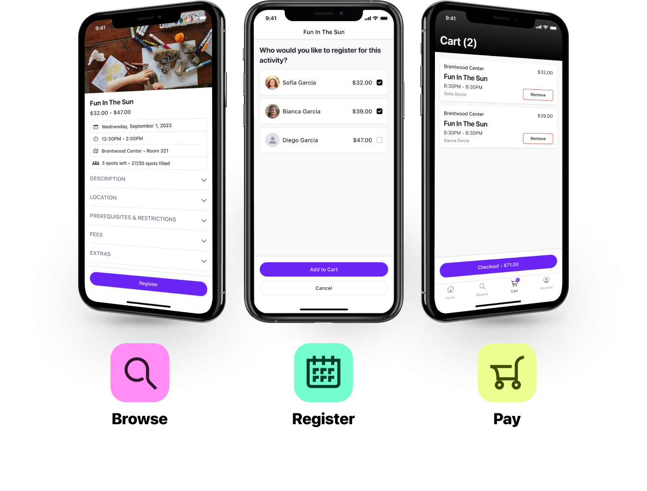 nextRec mobile app experience displayed on mobile phones