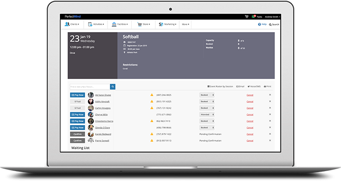 association management software for facility booking and contracts